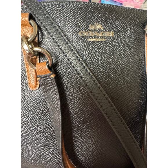 Coach Black Leather Mini Christie Carryall Crossbody Bag - Picture 10 of 11